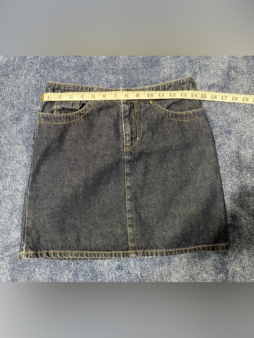 American Eagle Outfitters Size 0 Dark Wash Denim Mini Skirt - Picture 4 of 5